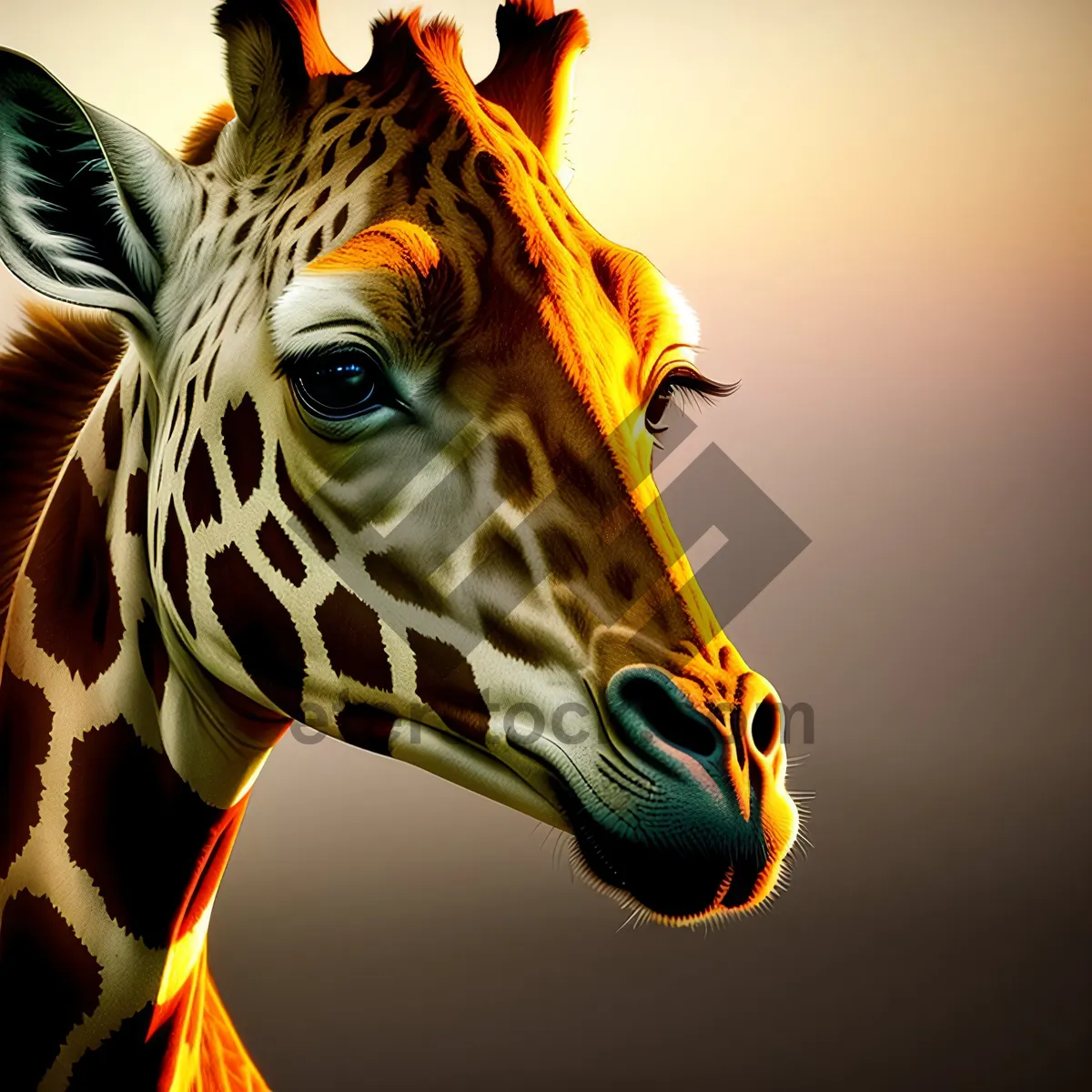 Picture of Striped Wildlife On Carousel Ride