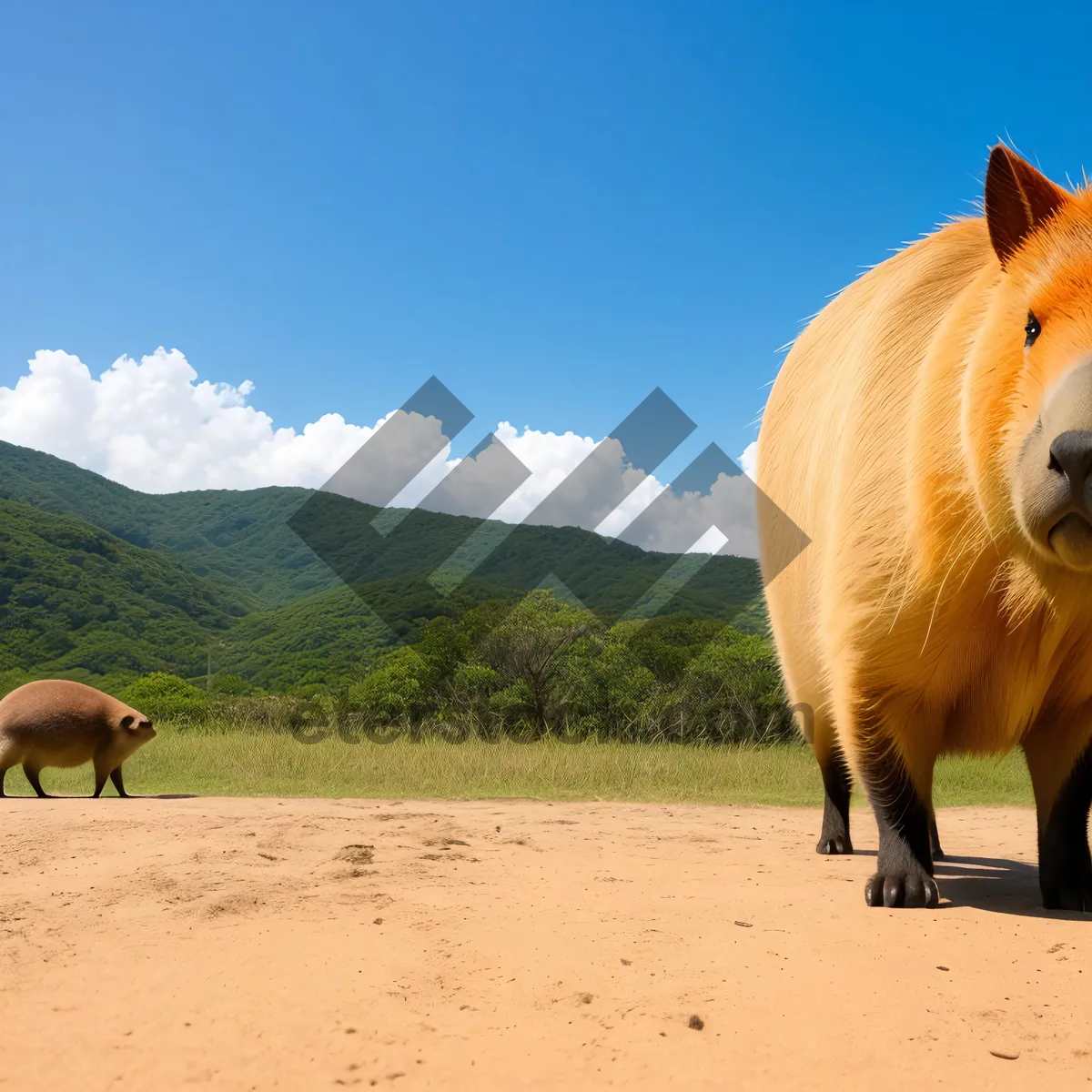 Picture of Livestock grazing on rural farm field.