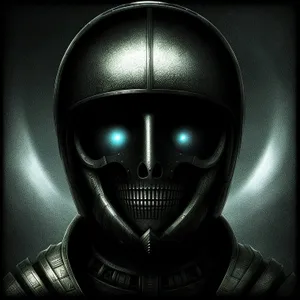 Man in Protective Gas Mask - Nuclear War