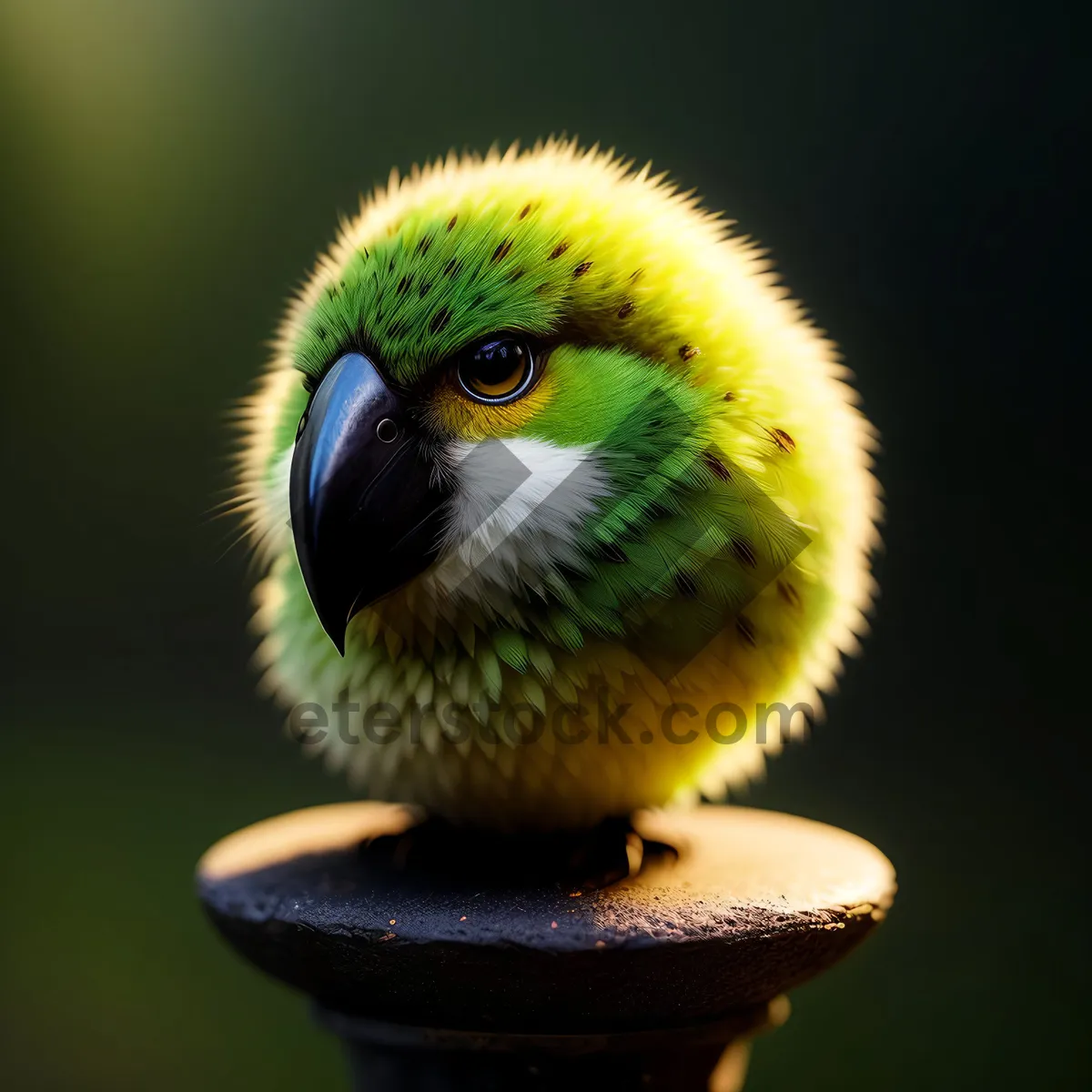 Picture of Colorful Warbler Perched on Tree Branch