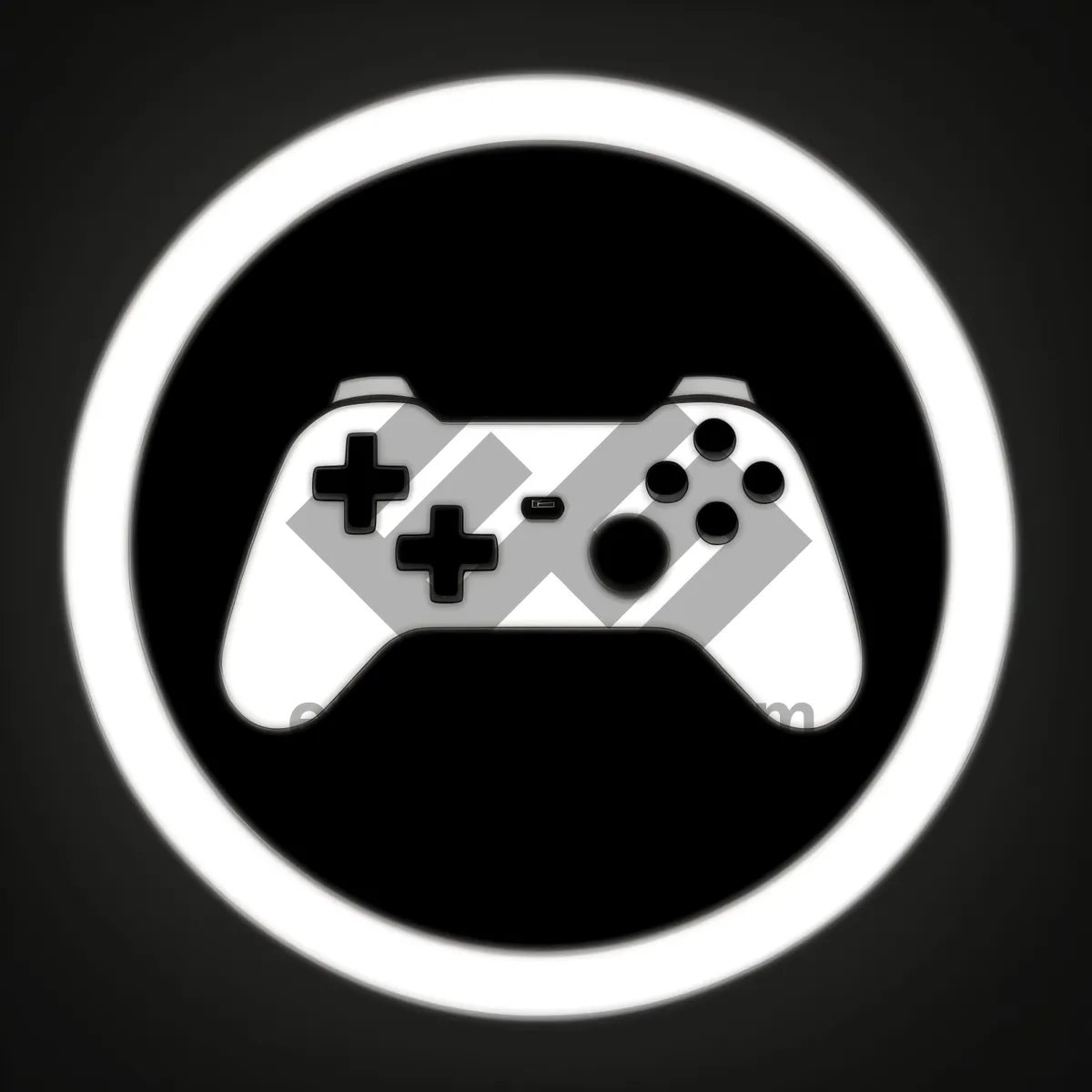 Picture of Round Shiny Black Button Icon Set