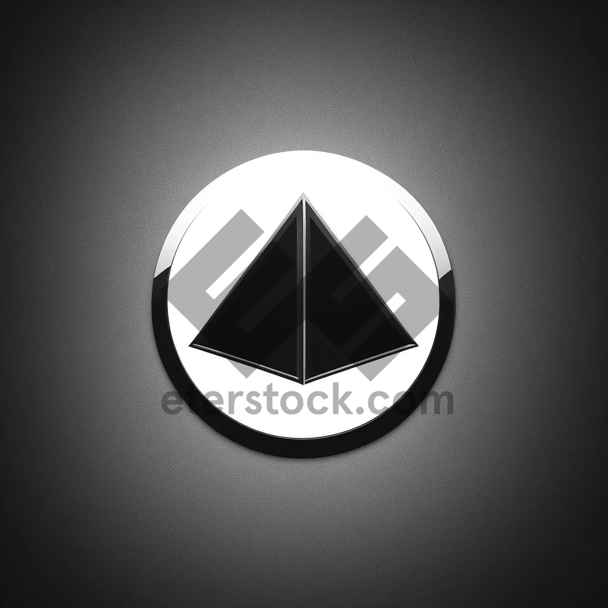 Picture of Modern Shiny Black Button Set with Vibrant Circle Icons