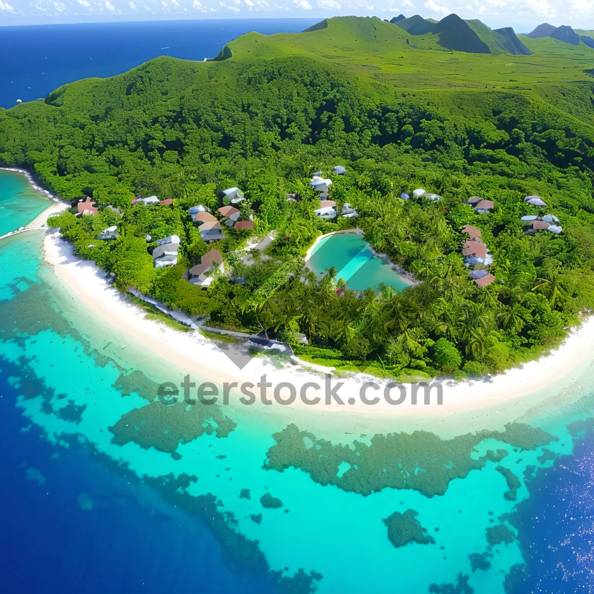 Picture of Sunny Beachscape Paradise