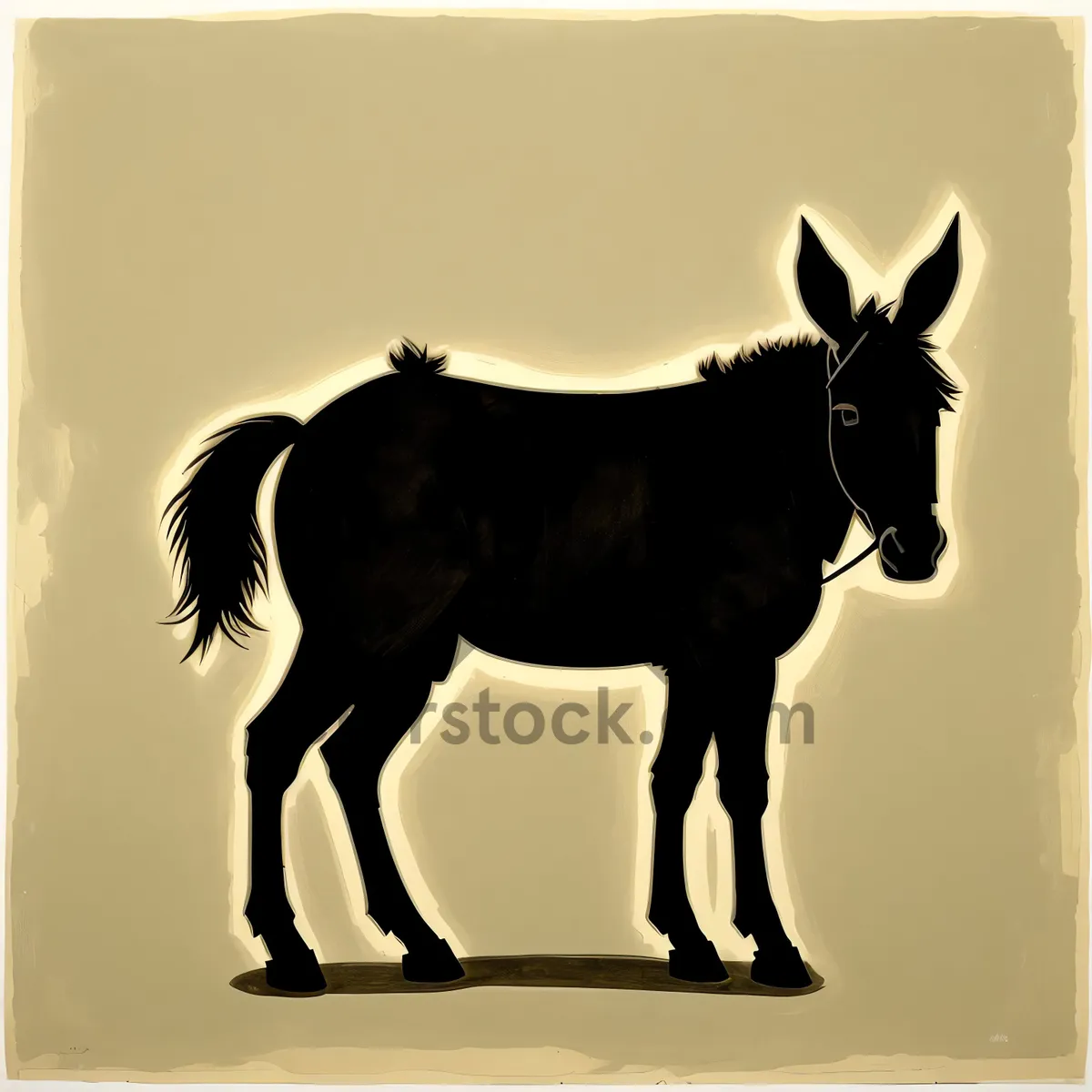 Picture of Stallion Silhouette - Majestic Equine Beauty