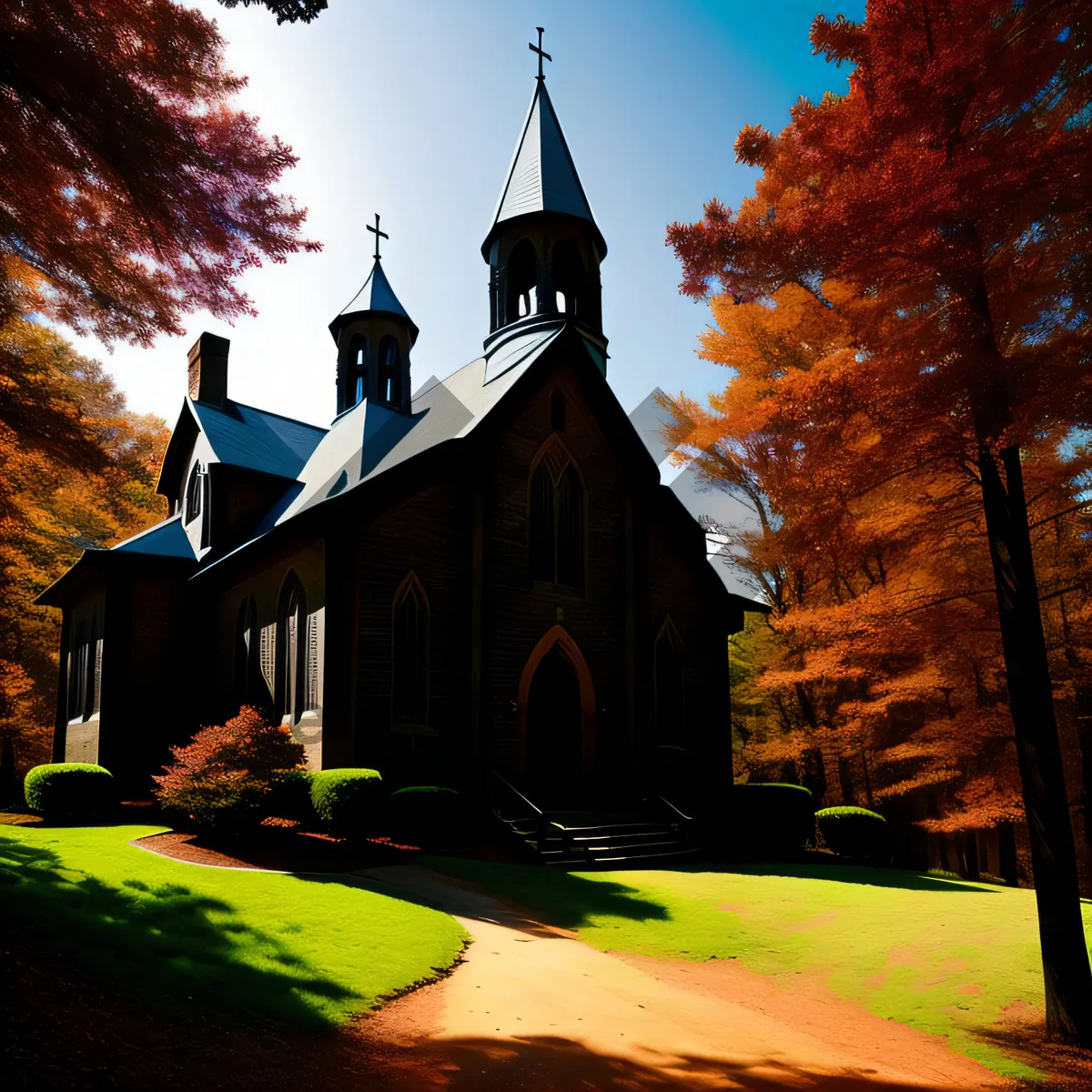 Picture of Ancient Cathedral overlooking historic city