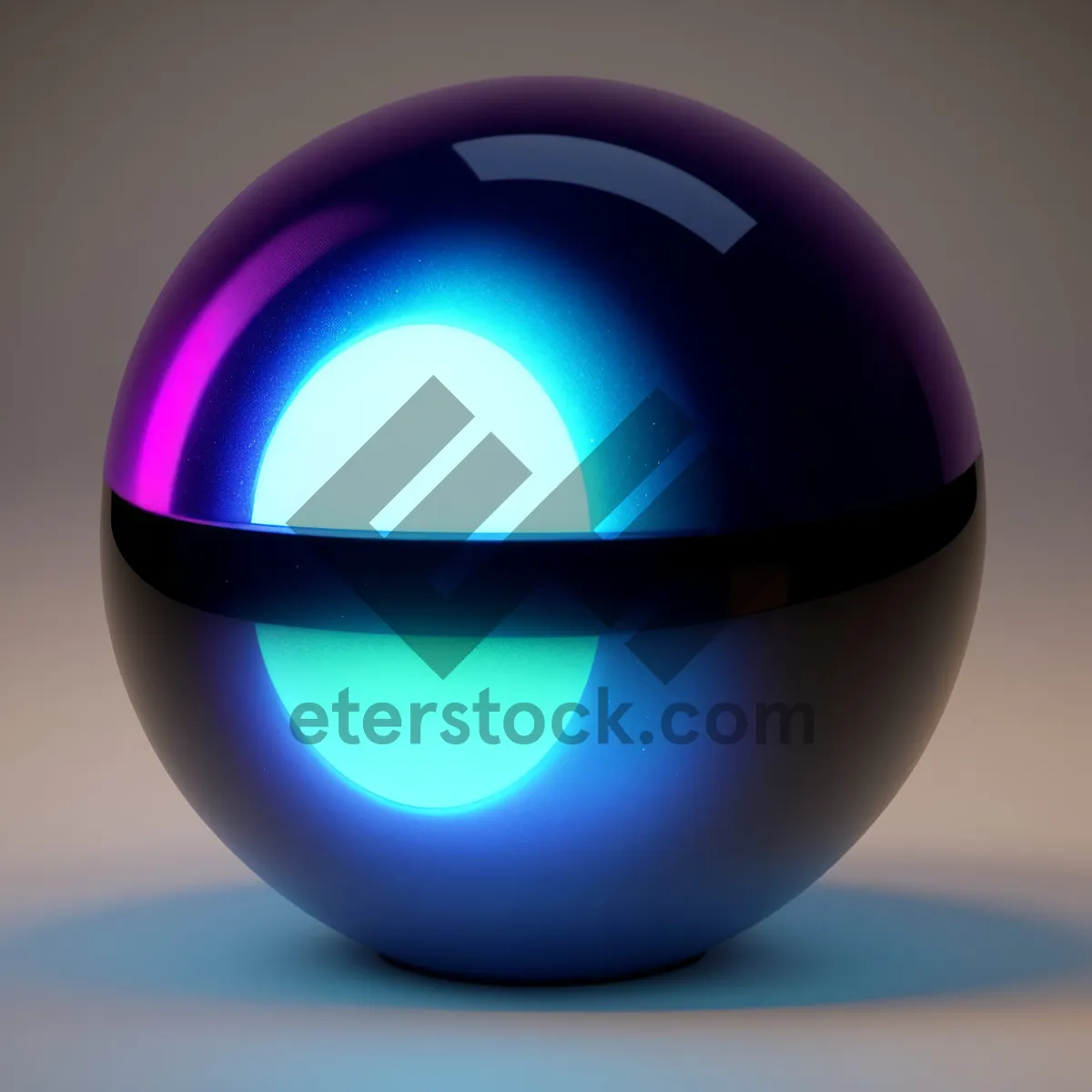 Picture of Shiny Glass Sphere Button Set with Reflection
