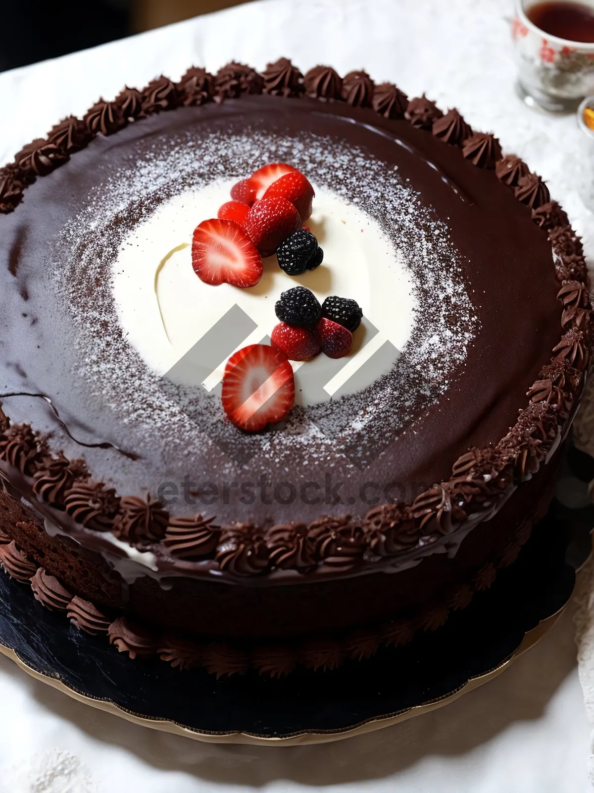 Picture of Dessert Delight: Berry Trifle with Chocolate