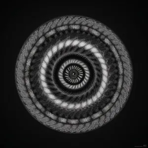 Mesmerizing Mollusk: Coiled Chambered Nautilus Spiral Pattern