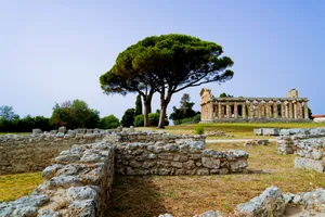 Ancient Stone Ruins in Historic Landscape