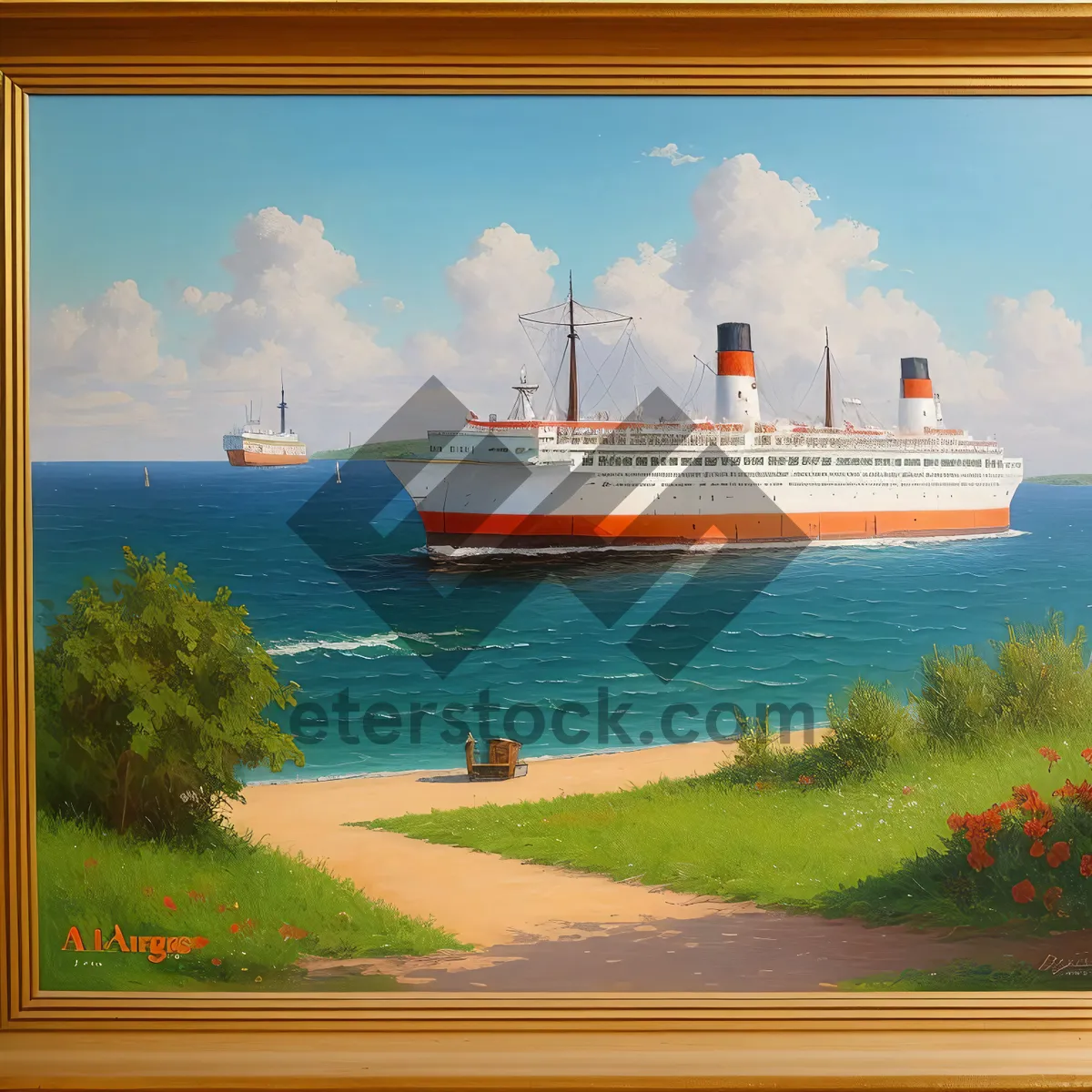 Picture of Ocean Liner: Majestic Voyage across Seas