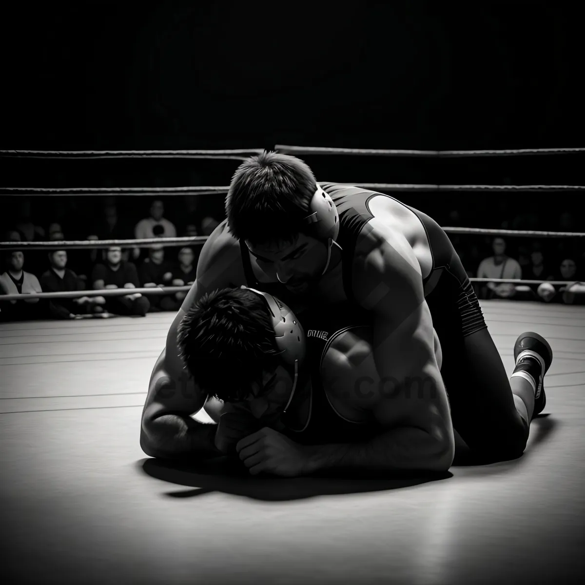 Picture of Boxing Glove on Wrestling Mat - Athletic Equipment