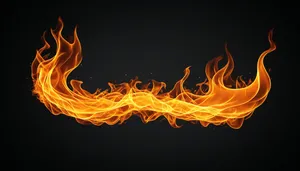 Flame Fractal Design Wallpaper with Light Motion