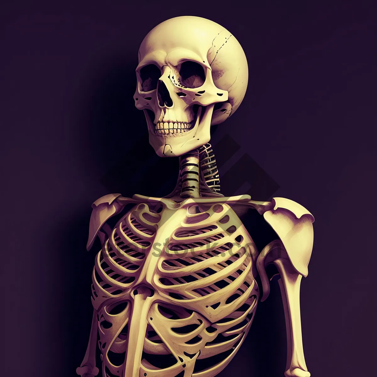 Picture of Terrifying Skeletal Bust
