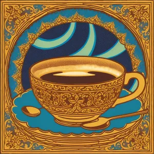 Black Ceramics Breakfast Cup - Hot Beverage in Mug