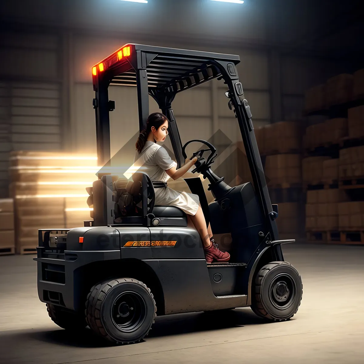 Picture of Forklift in Industrial Transportation