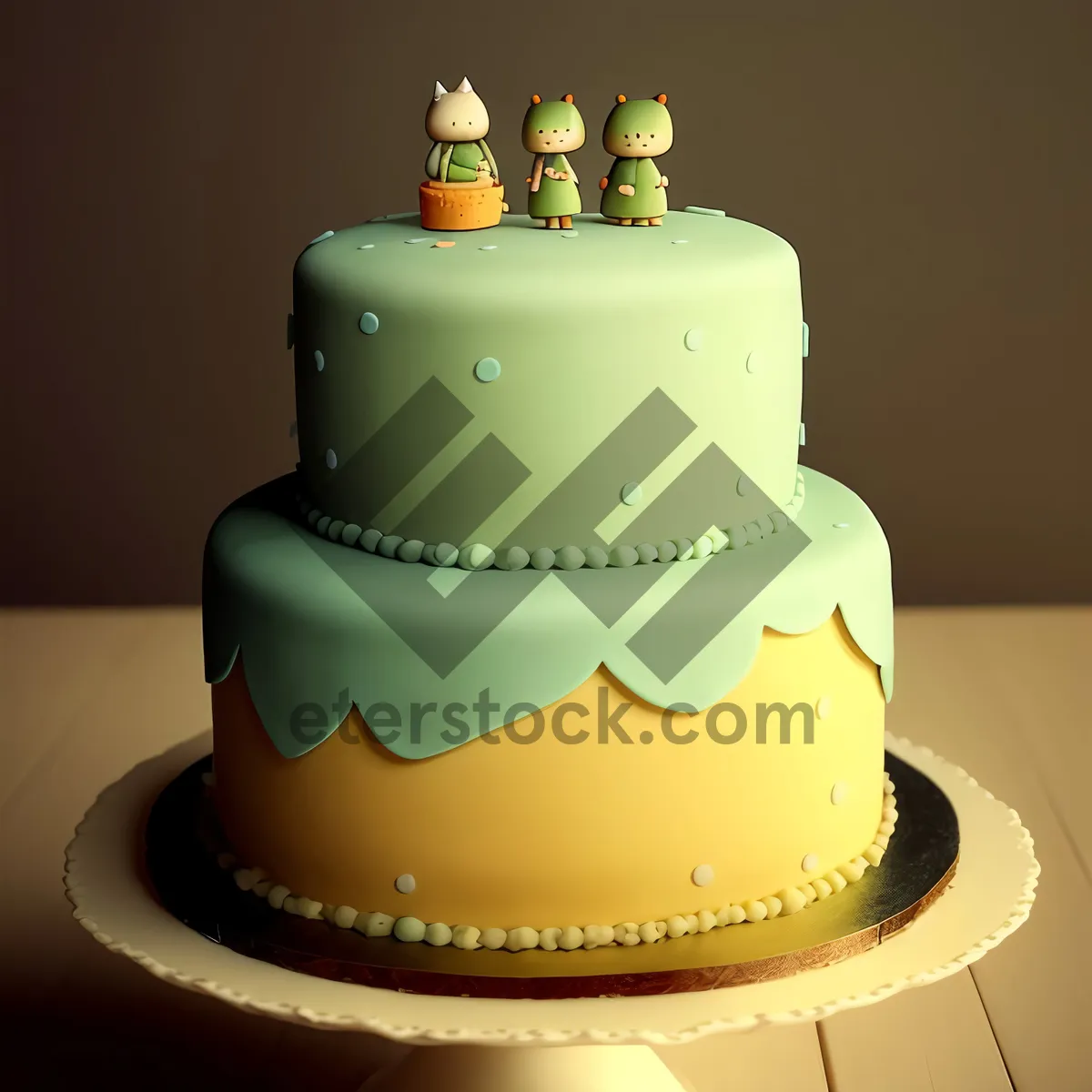 Picture of Special Chocolate Cake with Polka Dot Decoration