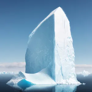 Frozen Majesty: Glacial Serenity in Winter's Embrace