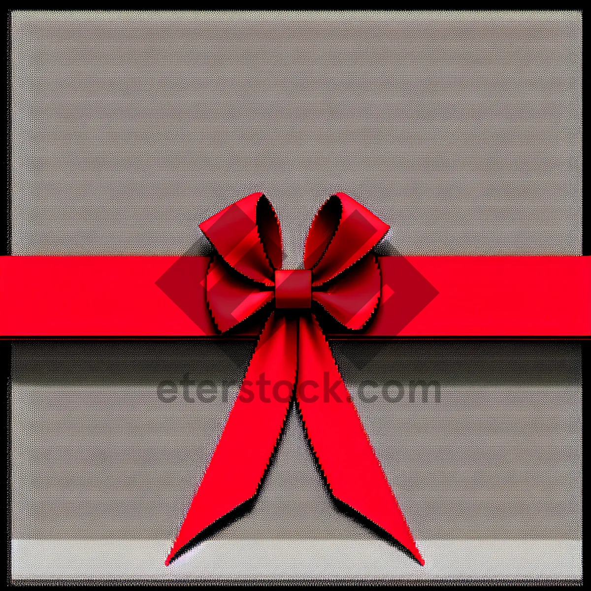 Picture of Shiny Gift Box with Festive Bow and Ribbon