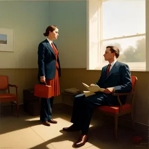 Team of professionals discussing in modern office