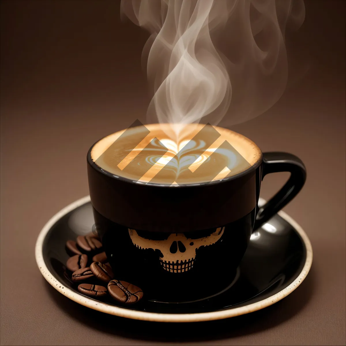 Picture of Steamy Espresso in a Ceramic Cup