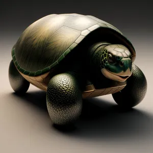 Slow Turtle in Protective Shell
