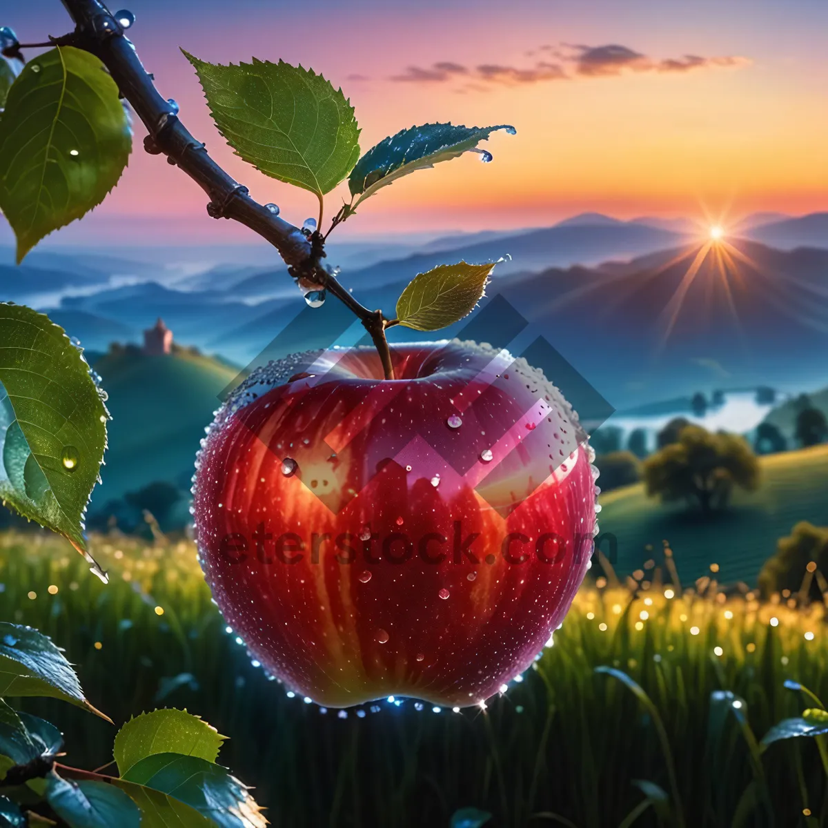 Picture of Fresh Red Delicious Apple for a Healthy Diet