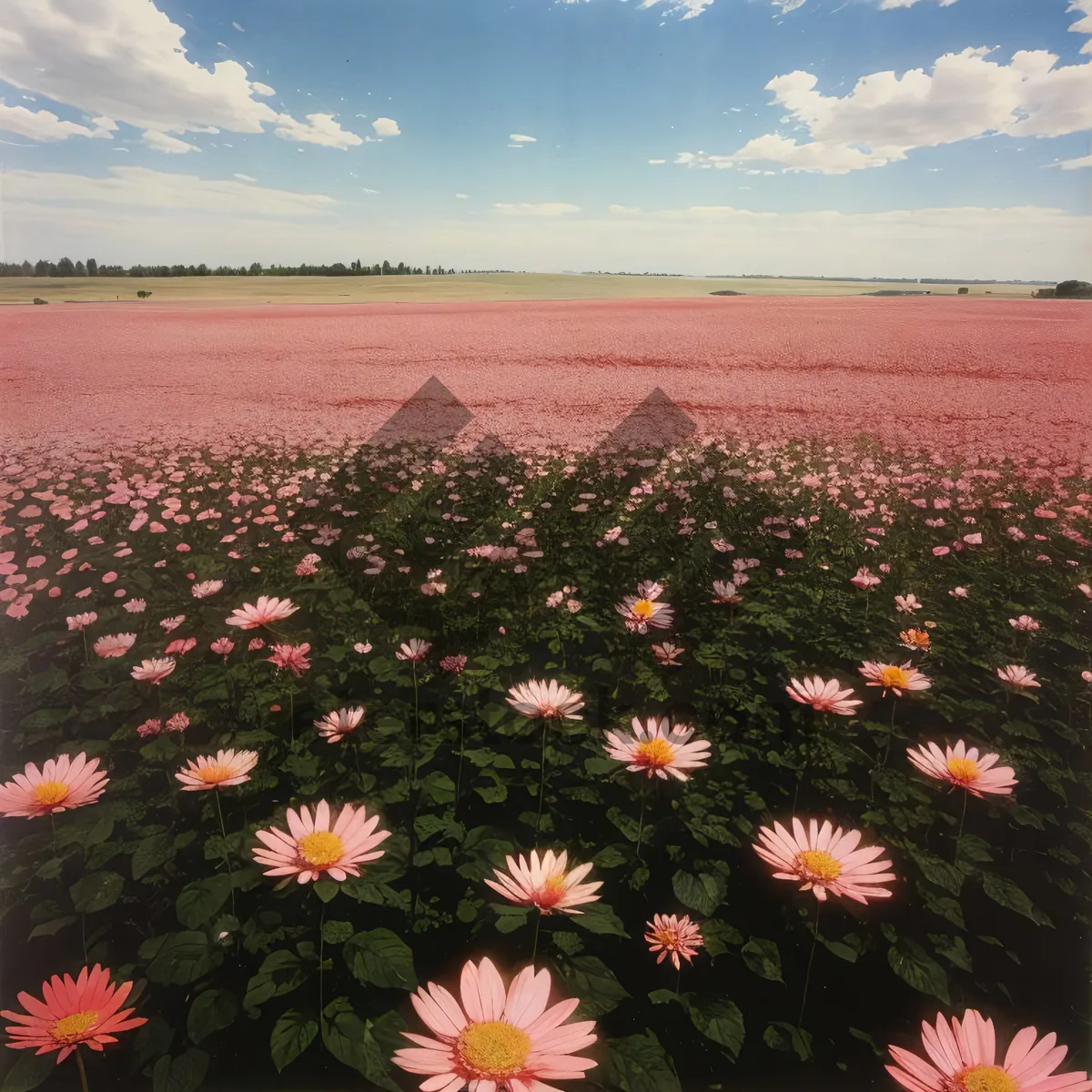 Picture of Summer sunflower field in full bloom