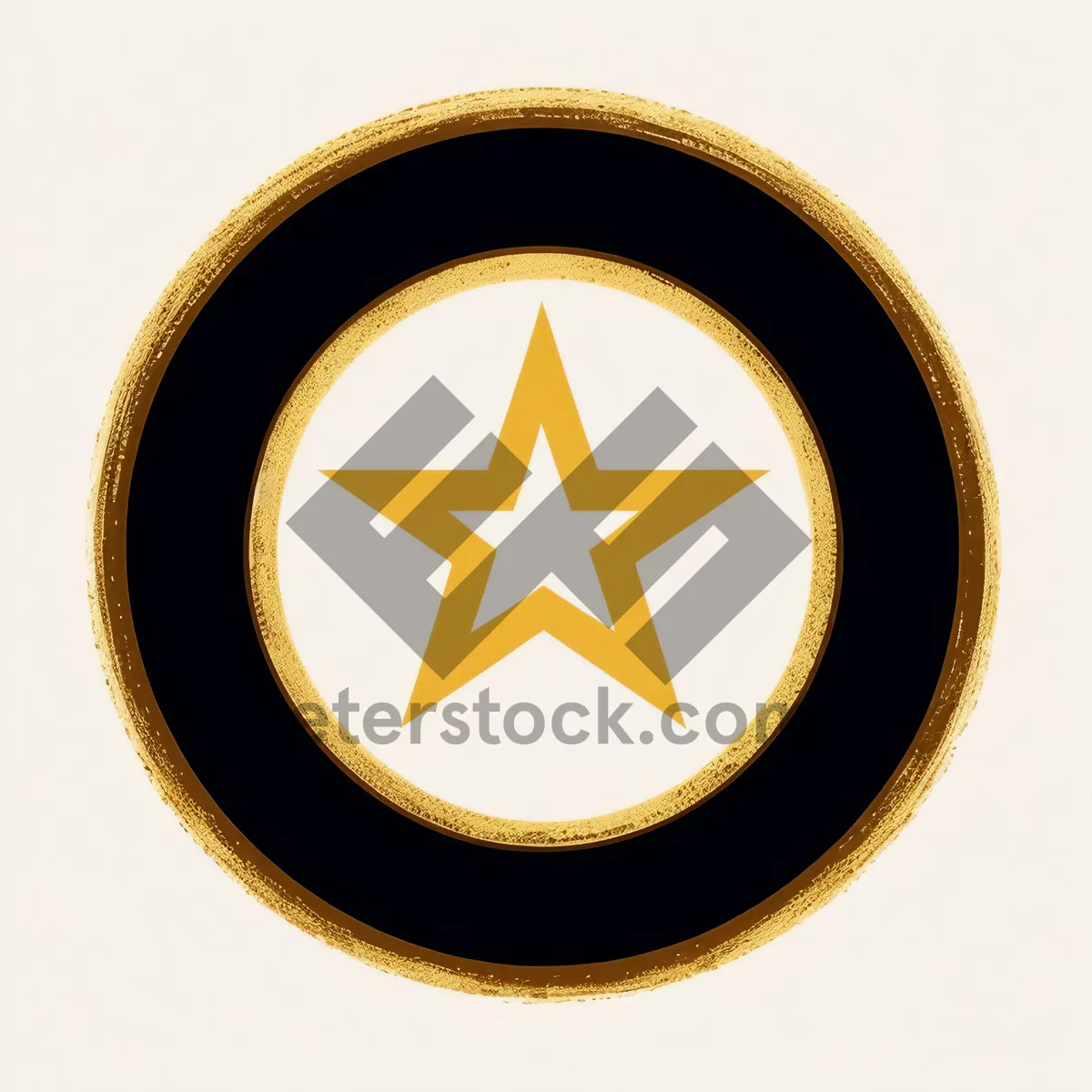 Picture of Glossy Golden Heraldry Symbol Button