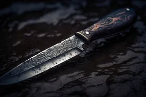 Steel Dagger Blade - Equipment Tool Metal Knife Icon