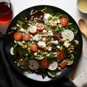 Delicious Gourmet Salad with Fresh Vegetables