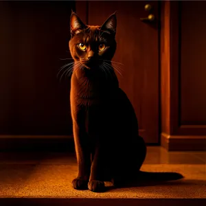 Adorable Black Kitty with Curious Whiskers