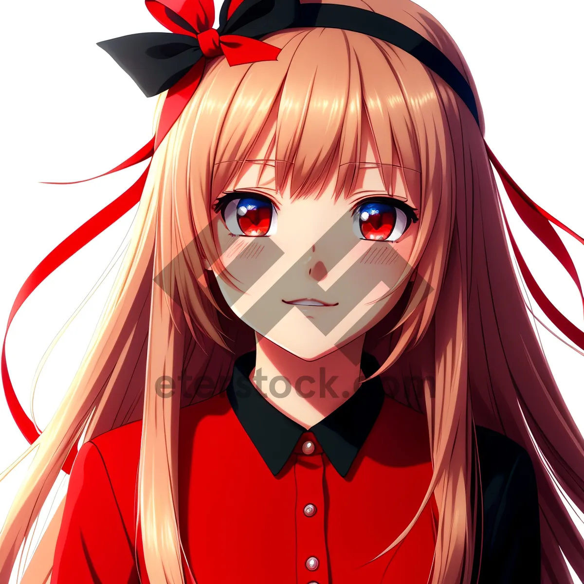 Picture of Captivating Cartoon Coquette: Pretty, Attractive, and Fashionable Lady