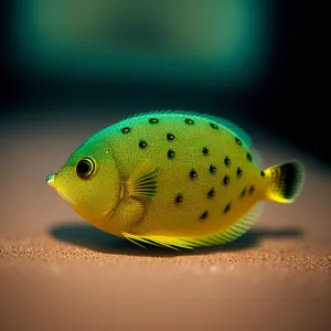 Colorful Tropical Fish Swimming in Aquarium