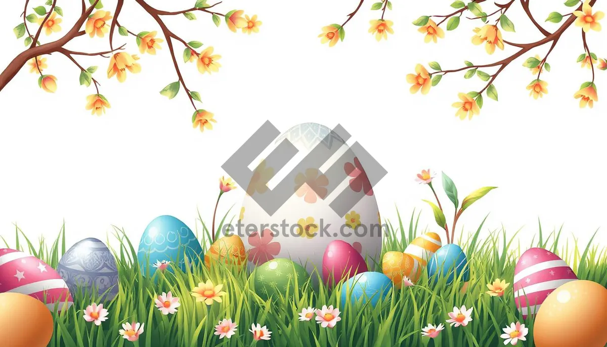 Picture of Bright Floral Pattern for Spring Celebration Card Design