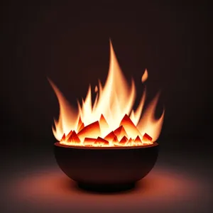 Blazing Inferno: A Fiery Symbol of Danger and Heat.