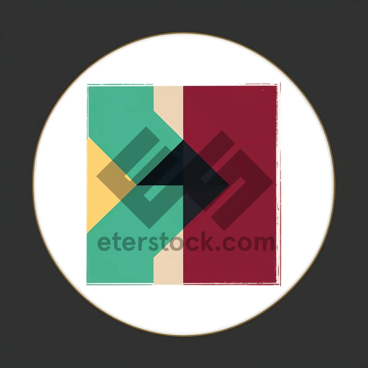 Picture of Shiny Round Button Icon Set with Reflection