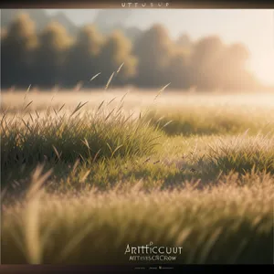 Vibrant Wheat Field Under Sunny Summer Sky