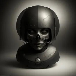 Skeletal Art: Terrifying Automaton Sculpture with Skull