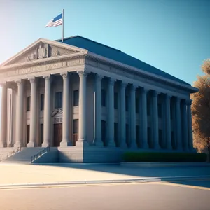 Iconic Landmark: Impressive Government Building with Majestic Dome