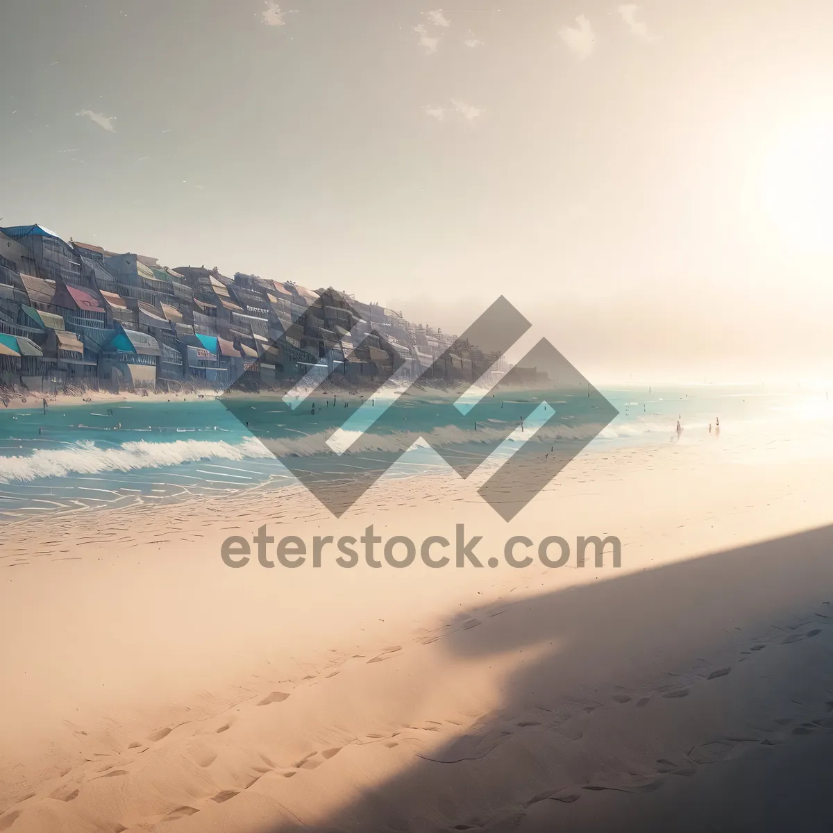 Picture of Tranquil Beachscape with Clear Turquoise Water