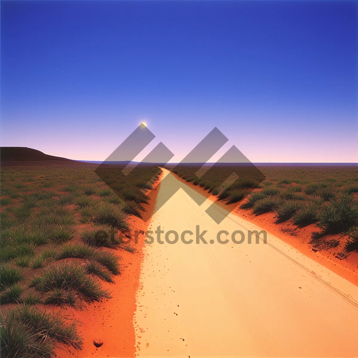 Picture of Majestic Desert Sunset: A Serene Journey Through Sand and Sky