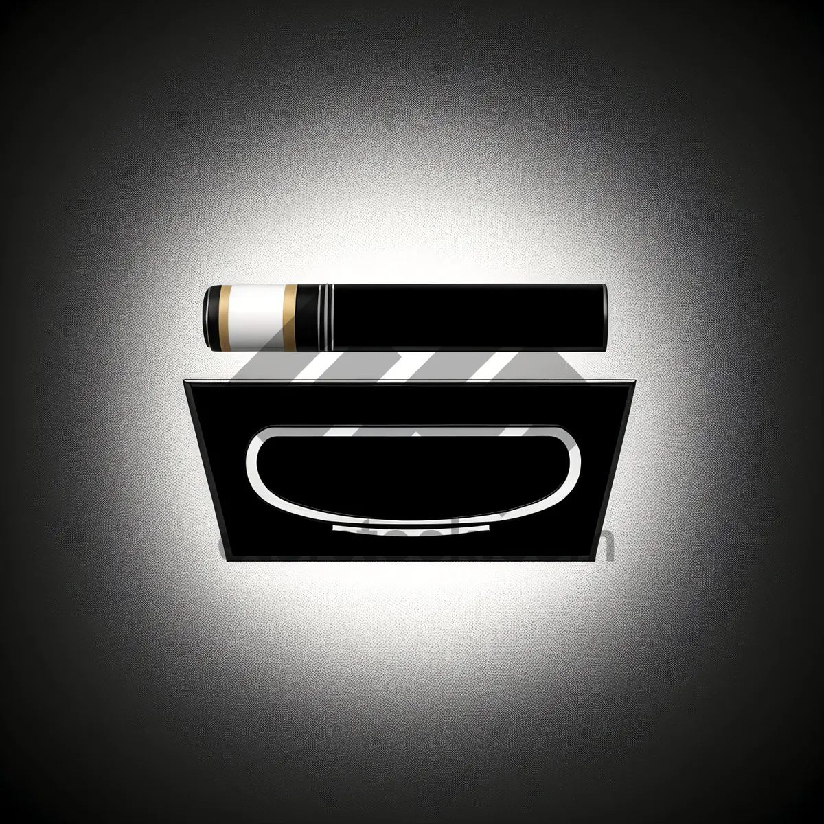 Picture of Modern Shiny Black Computer Keyboard Icon