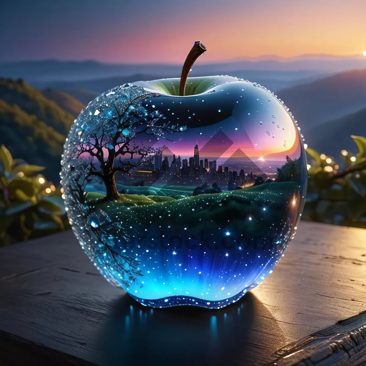 Picture of Fresh and Juicy Organic Apple for Healthy Eating.