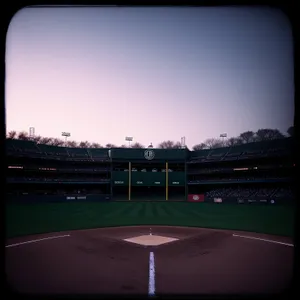 Dynamic Soccer Moment in Glowing Stadium