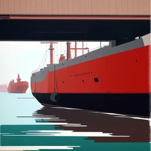 Container Ship at Port: Efficient Maritime Transportation