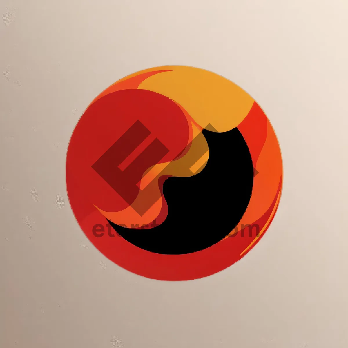 Picture of Bright orange glossy web button icons set.