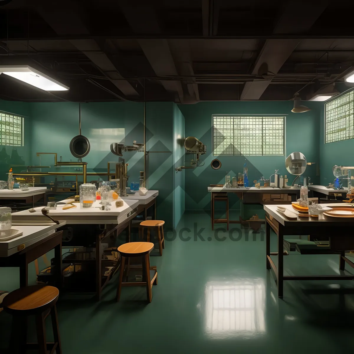 Picture of Modern Interior Design of Stylish Restaurant Building