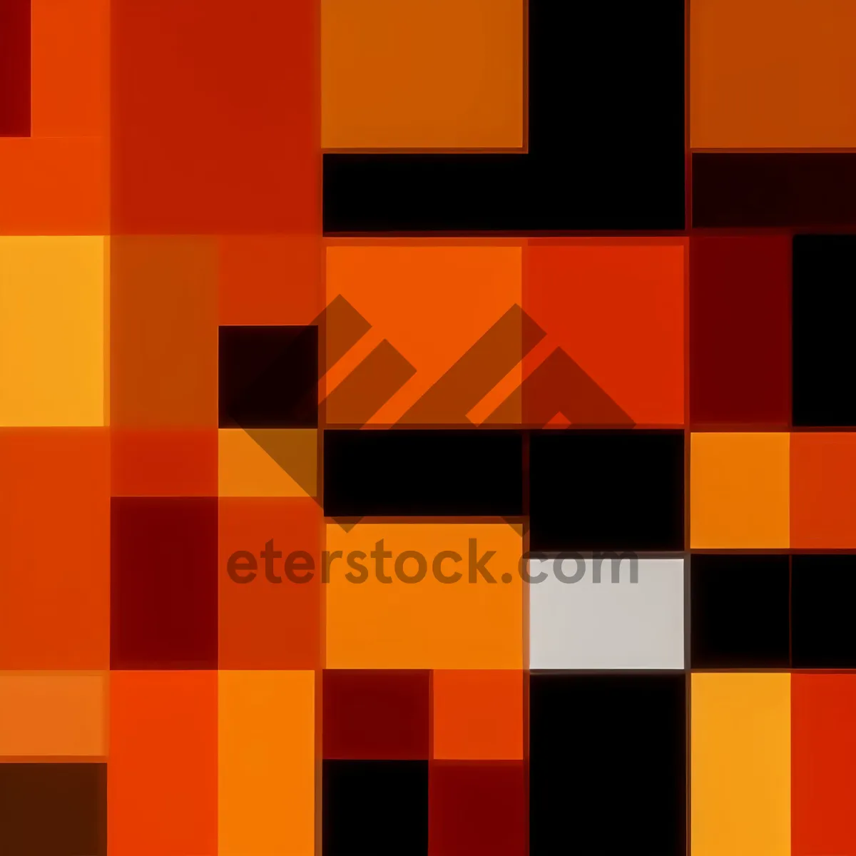 Picture of Colorful Square Check Mosaic Pattern Tile Design.