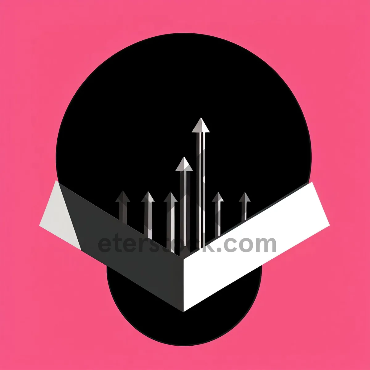 Picture of 3D Arrow Symbol Sign Icon