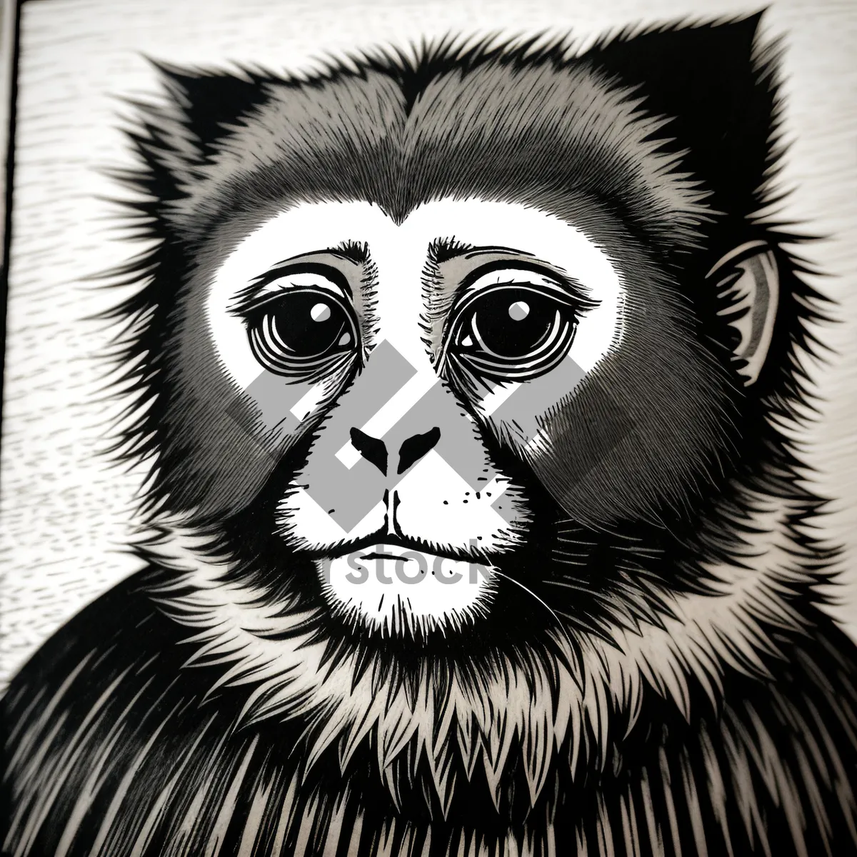 Picture of Artistic Black Face Portrait
